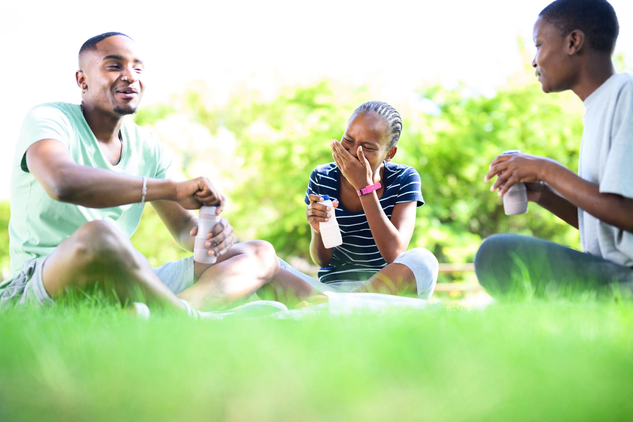 Smiling group portrait symbolizing family connection